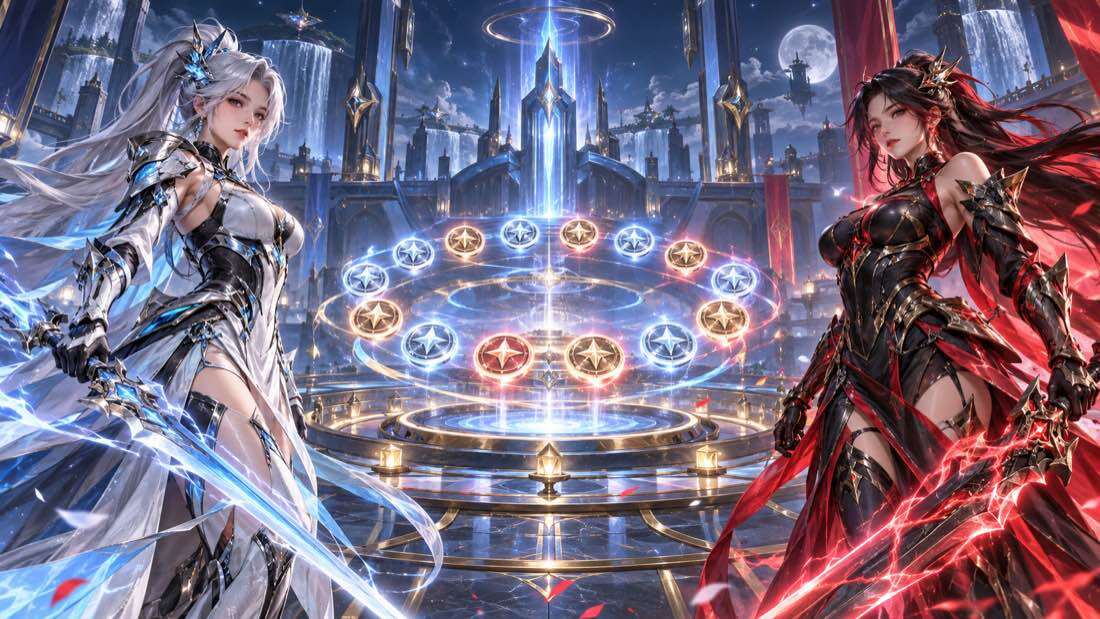 MLBB Aspirants 5.0 Premium Supply Phase 2 illustration with 16 draw tokens and two futuristic warriors