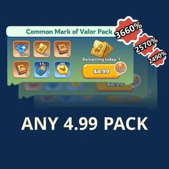 4.99 Standard Packs