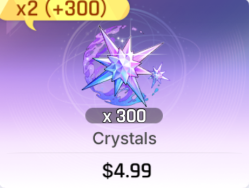 300 crystals