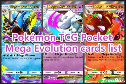 Cartes Méga-Évolution du Jeu de Cartes à Collectionner Pokémon Pocket : Liste complète et guide de jeu pour les Méga-Pokémon