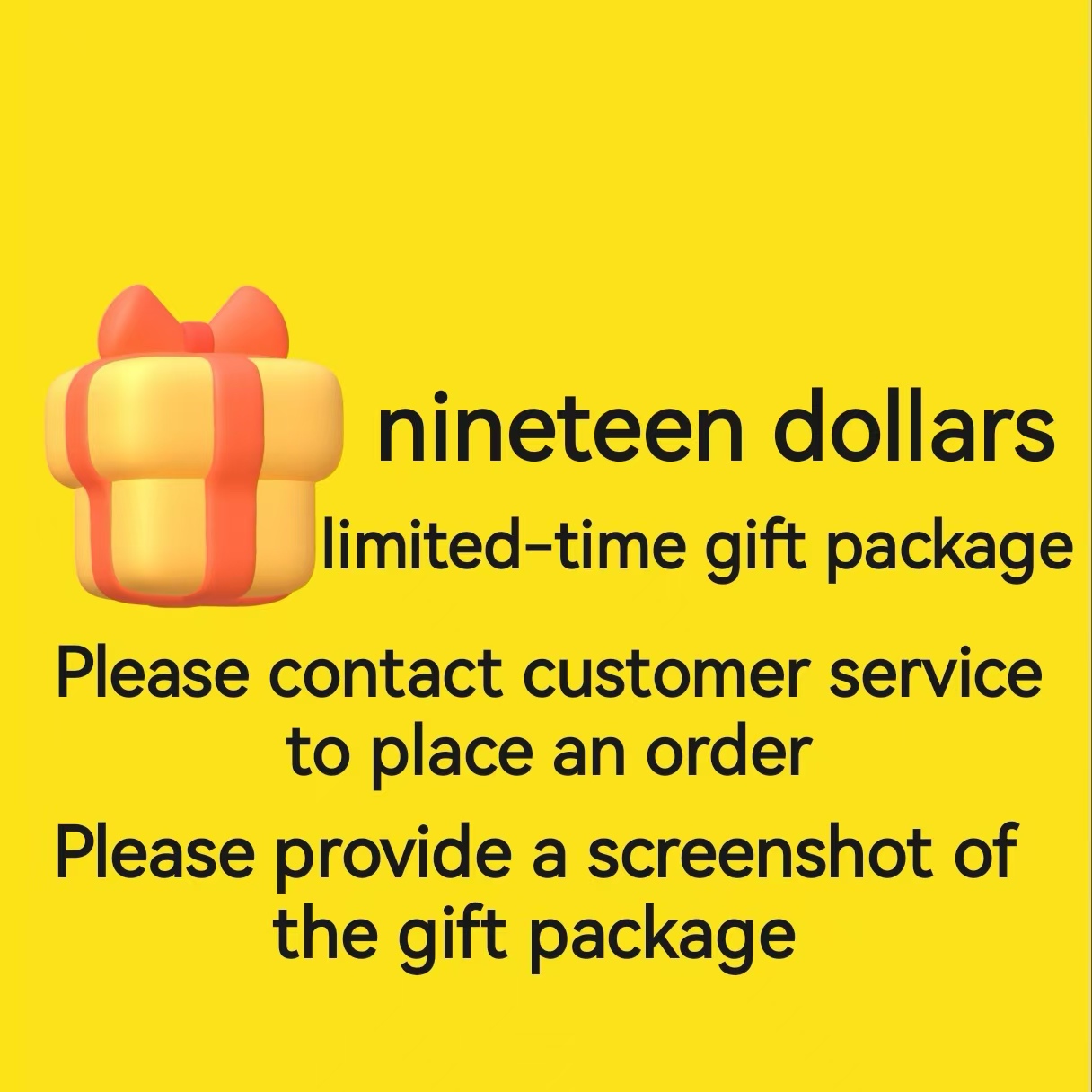$19 limited-time gift package