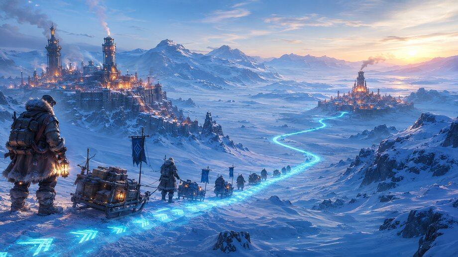 เส้นทาง Whiteout Survival State Transfer ผ่านหุบเขาหิมะระหว่างเมืองฤดูหนาวสองแห่ง