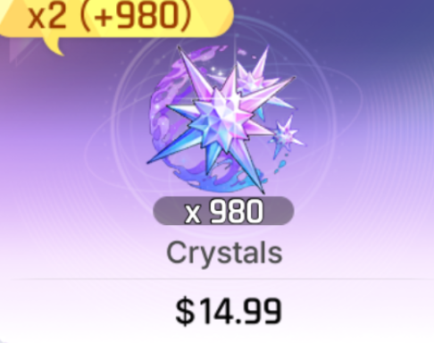 980 crystals