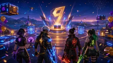 Free Fire 9th Anniversary OB54: mid-event guide, награды и Diamonds