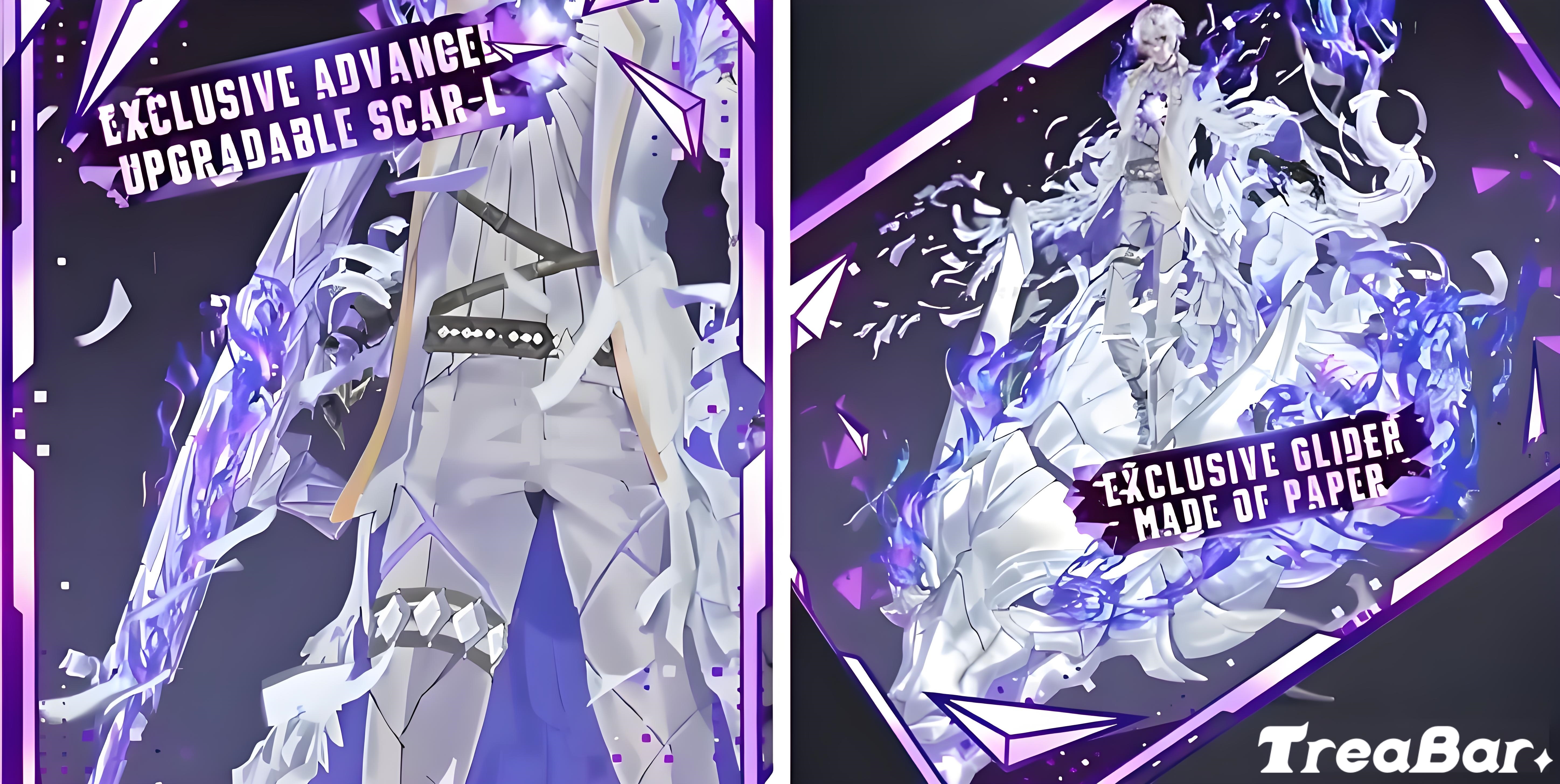 PUBG Mobile の新スキン「アイボリーフレイム」は、紫の炎と優雅さが完璧に融合した、主人公のオーラを体現しています。