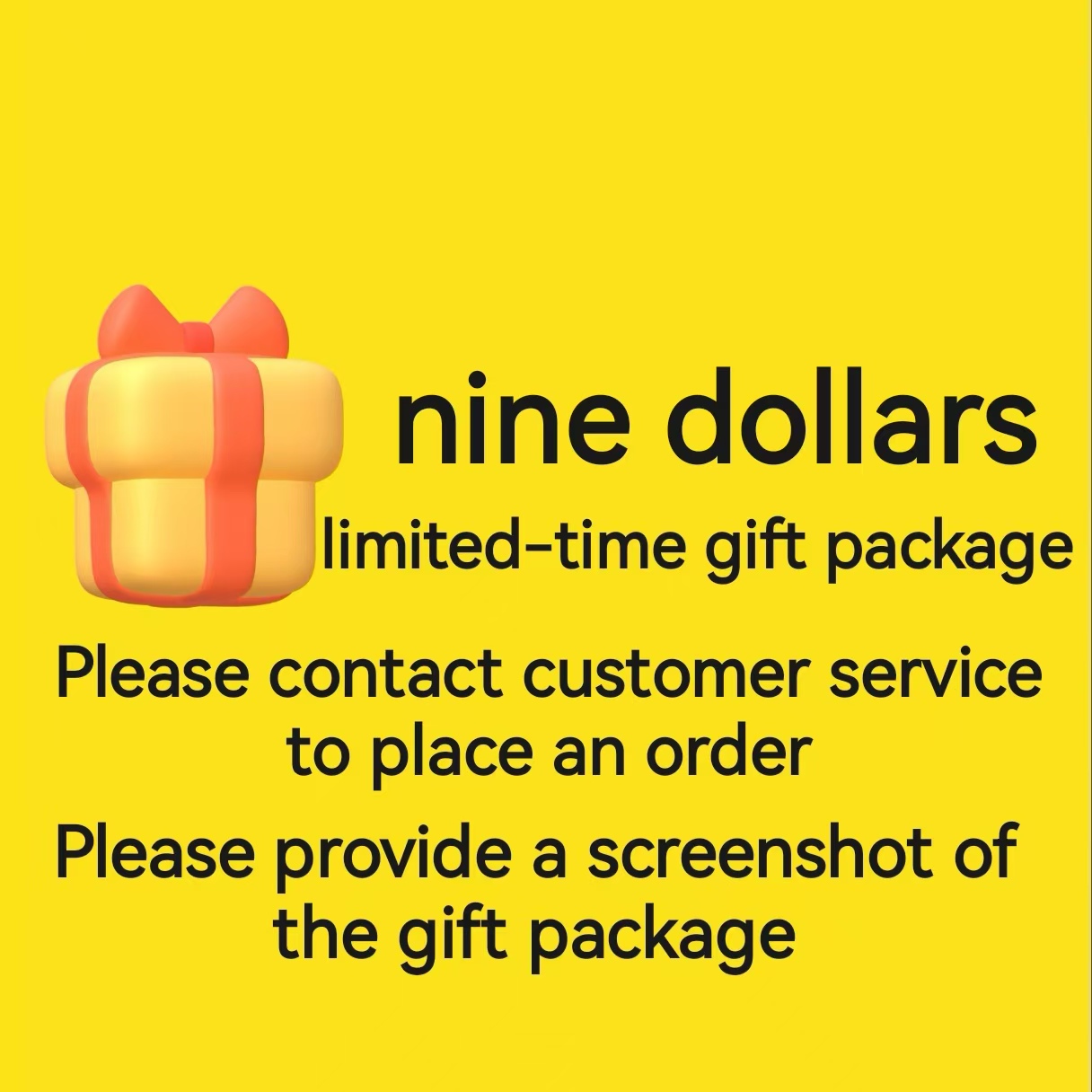 $9 limited-time gift package