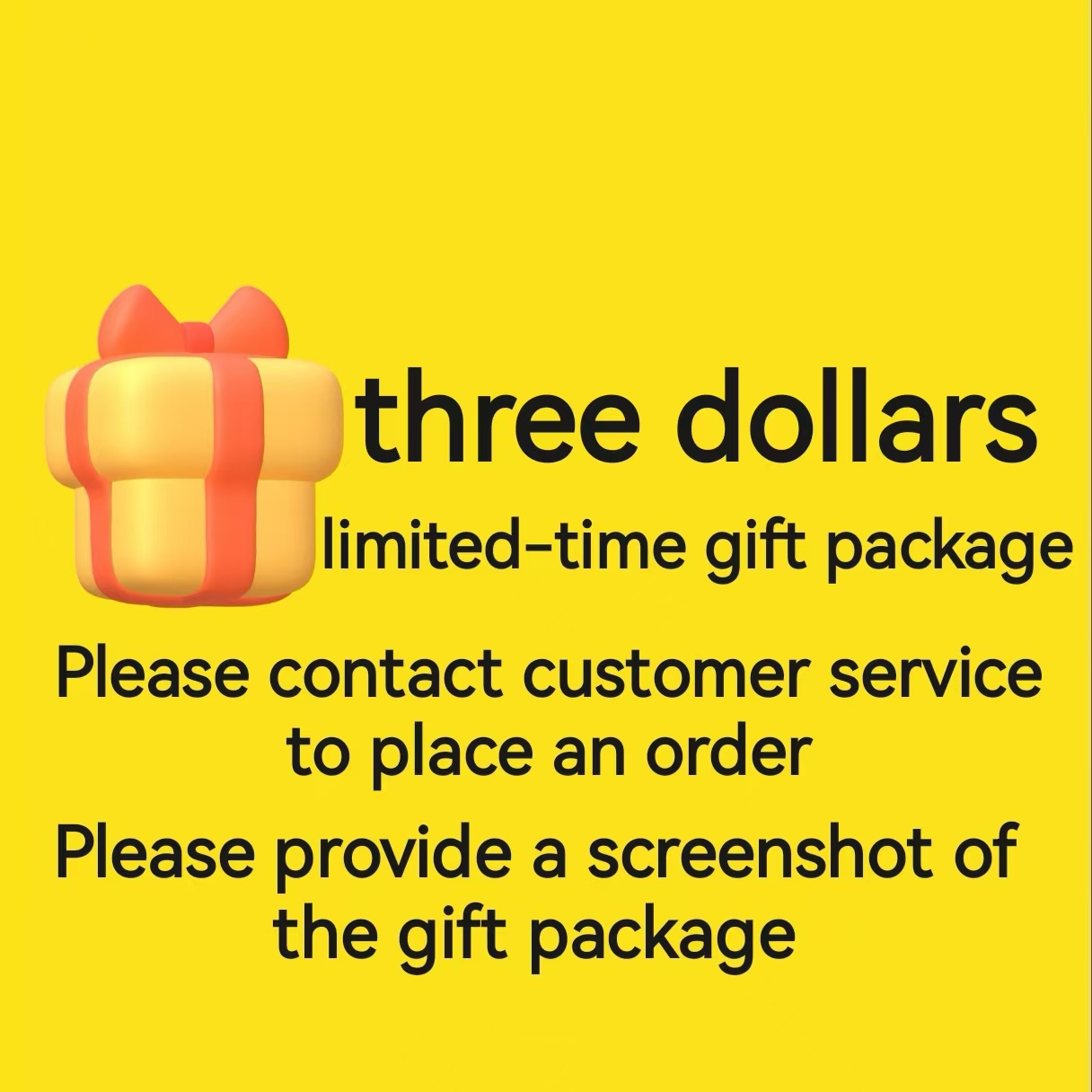 $3 limited-time gift package