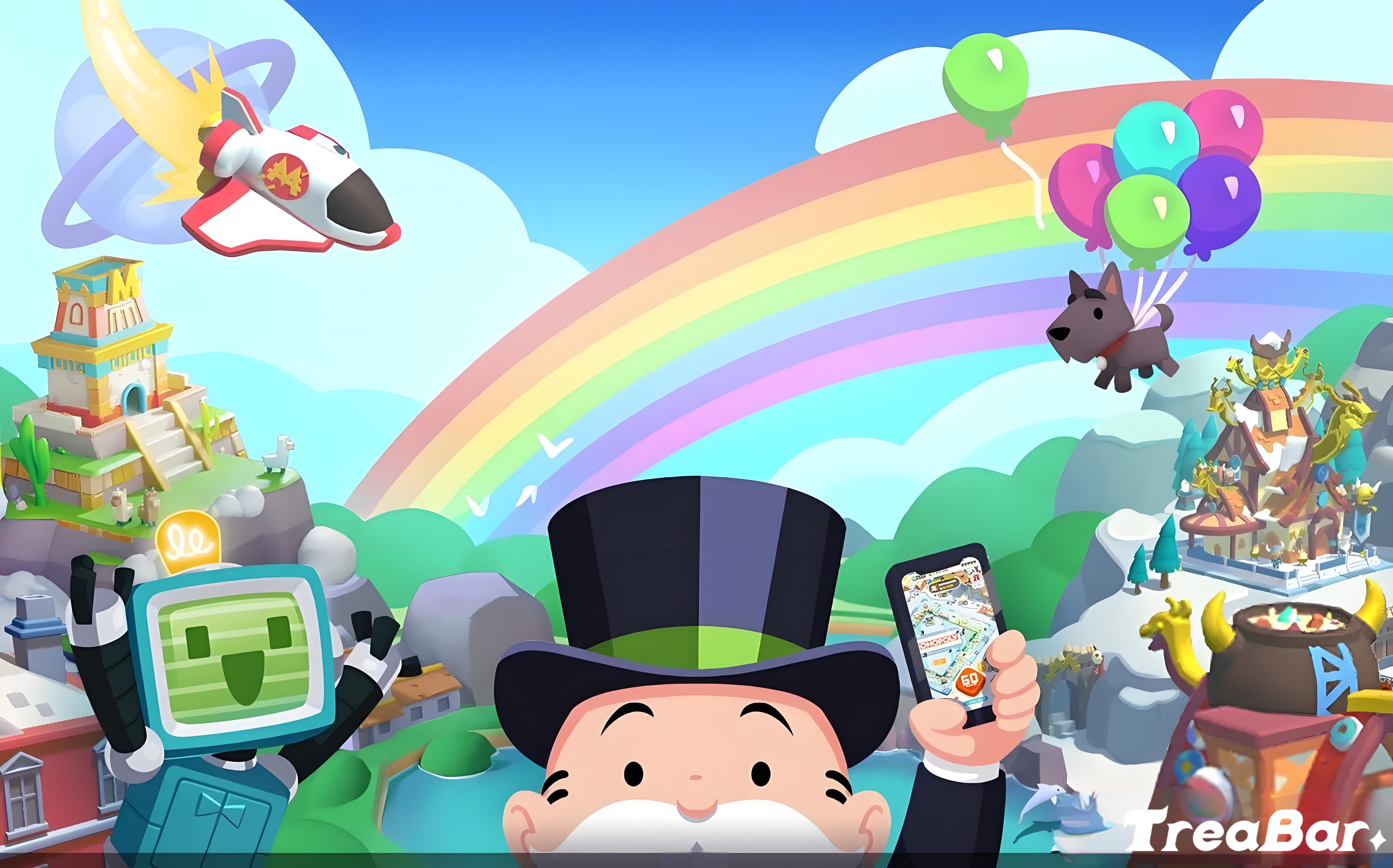 คู่มือกิจกรรม Golden Blitz และคู่มือการรับสติกเกอร์ Treabar ประจำเดือนสิงหาคม 2025 ของ Monopoly GO!